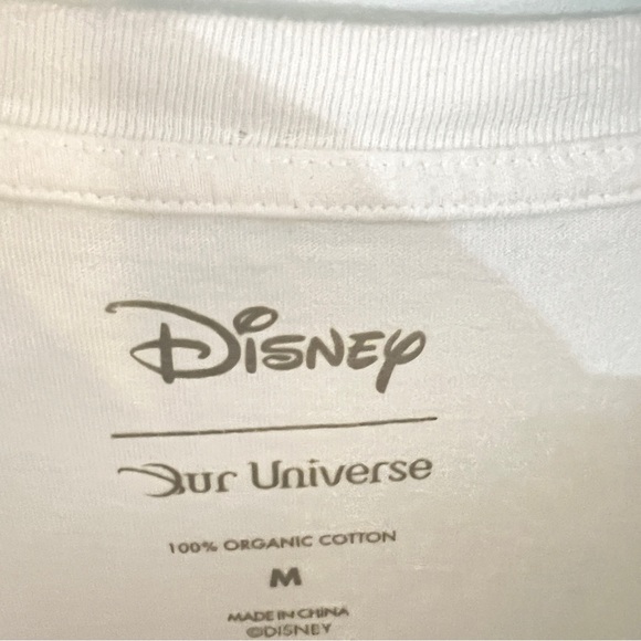 Disney Lilo & Stitch White Short Sleeve Tee with Rainbow Detail Across Chest - Picture 3 of 7